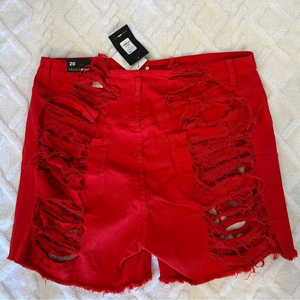 2X fashion, nova shredded shorts new with tag set - Picture 2 of 8
